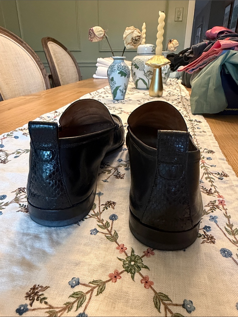 Gucci Black Leather Penny Loafers - Men - Picture 4 of 4